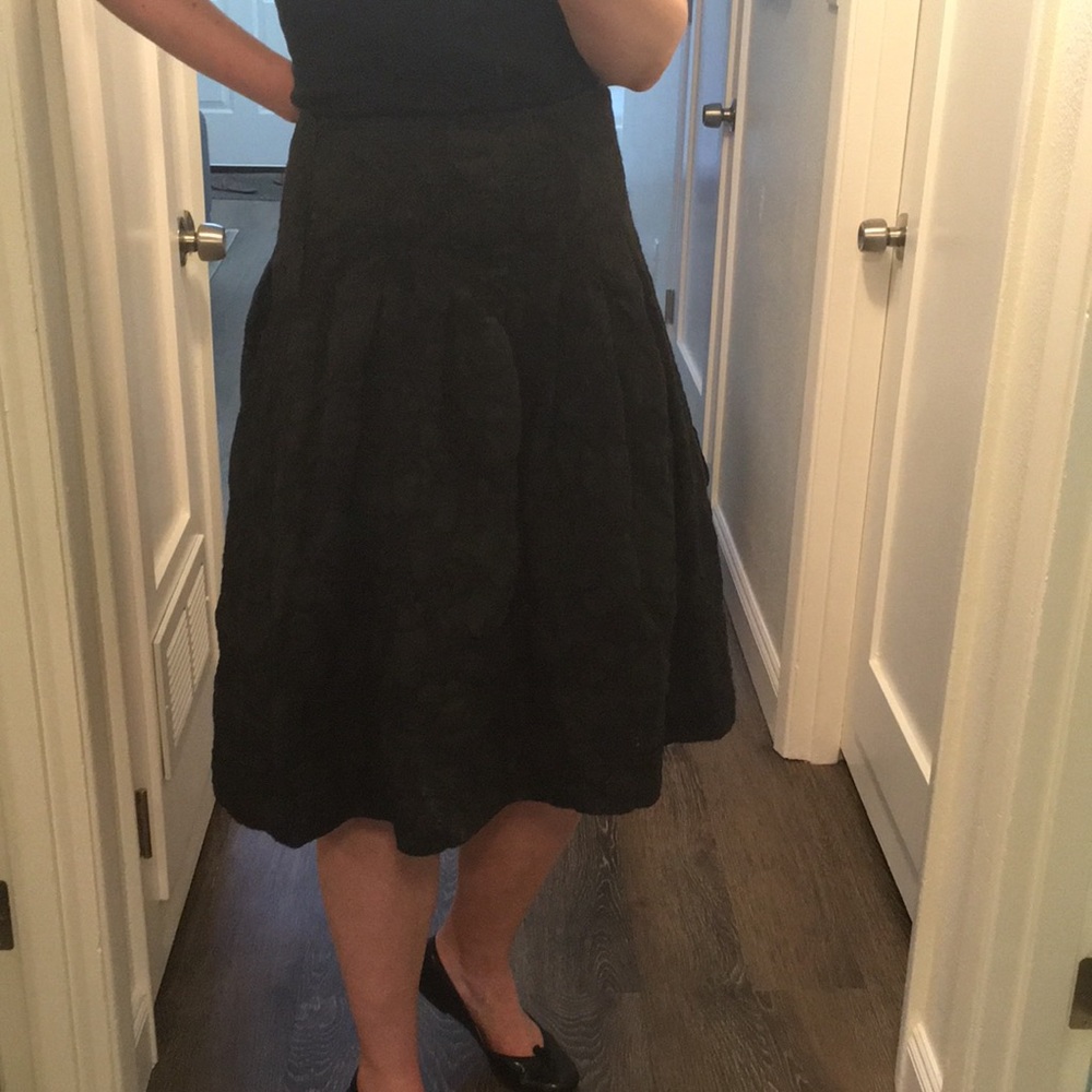 Black, full, party skirt